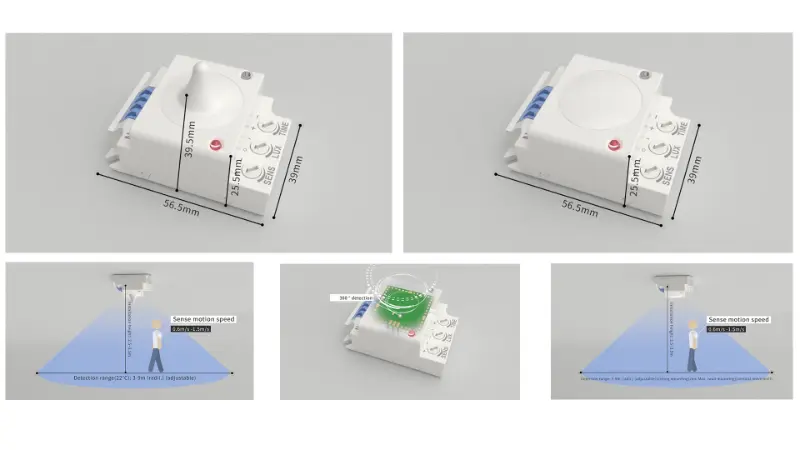 PDLUX Launches PD-MV1029A & PD-MV1029B 5.8GHz Microwave Sensors for Smart Indoor Lighting