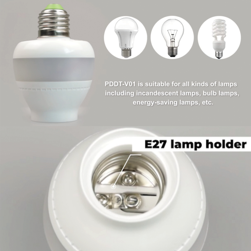 PDLux PDDT V01 5.8GHz Microwave Sensor E27 Lamp Holder